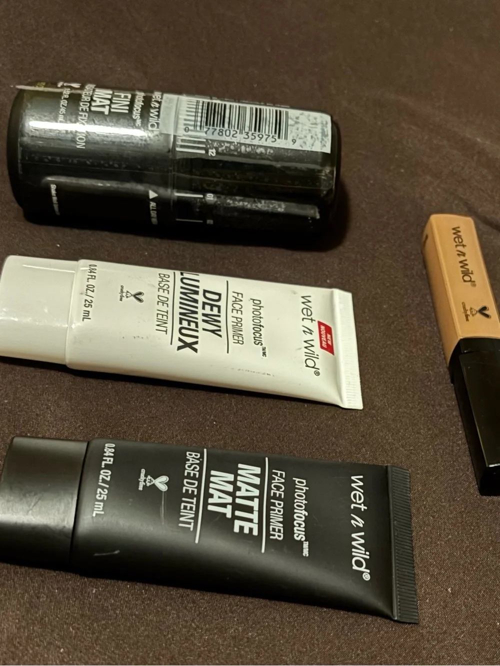 wet n wild Photofocus Primers & Concealer Set - Black, White, Beige